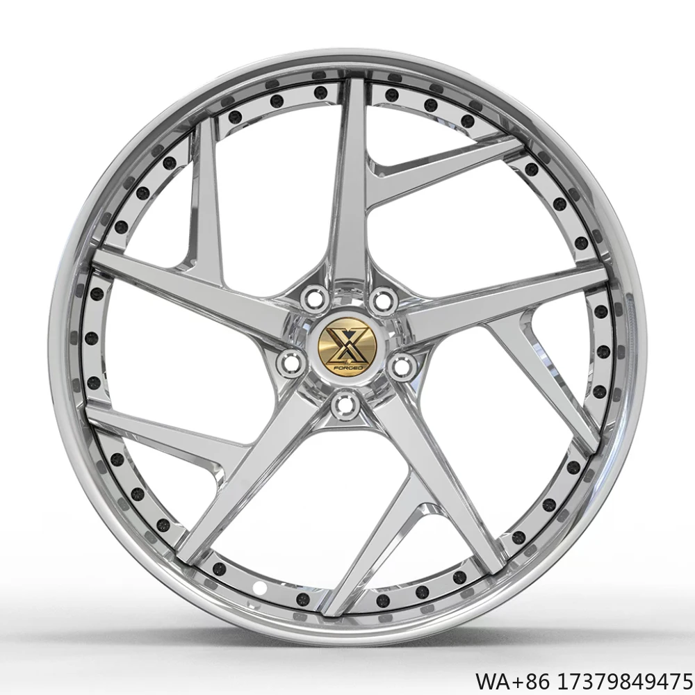 

Custom 2 Piece Forged Wheels Rims 5 Spoke Holes 17 18 19 20 Inch Aluminum Alloy Chrome for A3 A4 A5 A6 A6 A7 A8 Q3 Q5 Q7