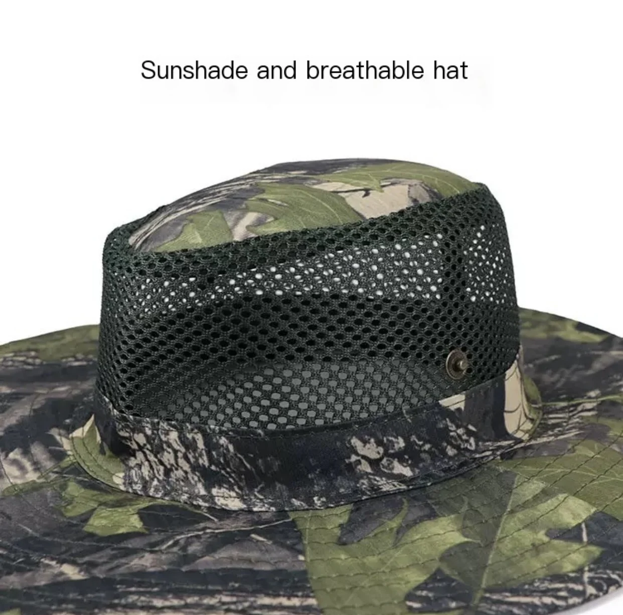قبعة Boonie العسكرية الصيف ورقة كامو UPF50 + الغابة الشمس حماية قابل للتعديل في الهواء الطلق الصيد قبعة التكتيكية ​