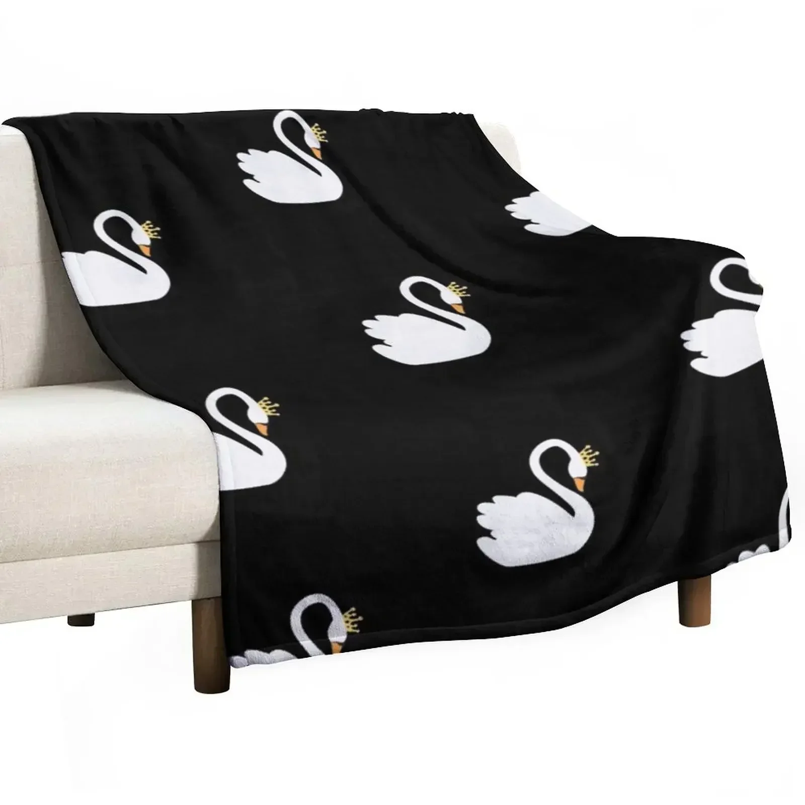 

SwanQueen Throw Blanket Soft Plaid Travel Heavy Blankets
