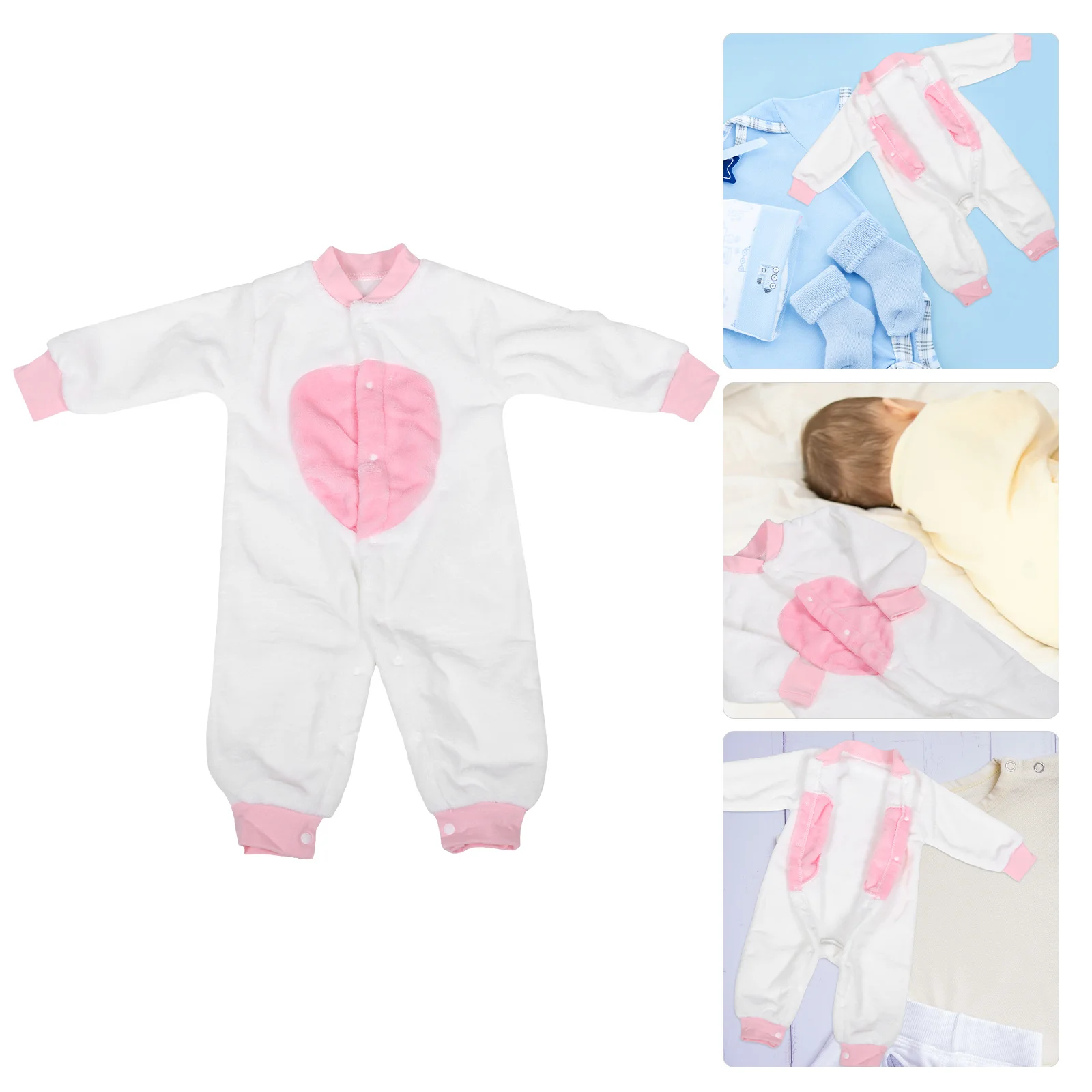 

Baby Jumpsuit Hooded Fleece Winter Clothes Boys Girls Newborn Infant Toddler Bunny Costume Fleece Lined Snowsuit