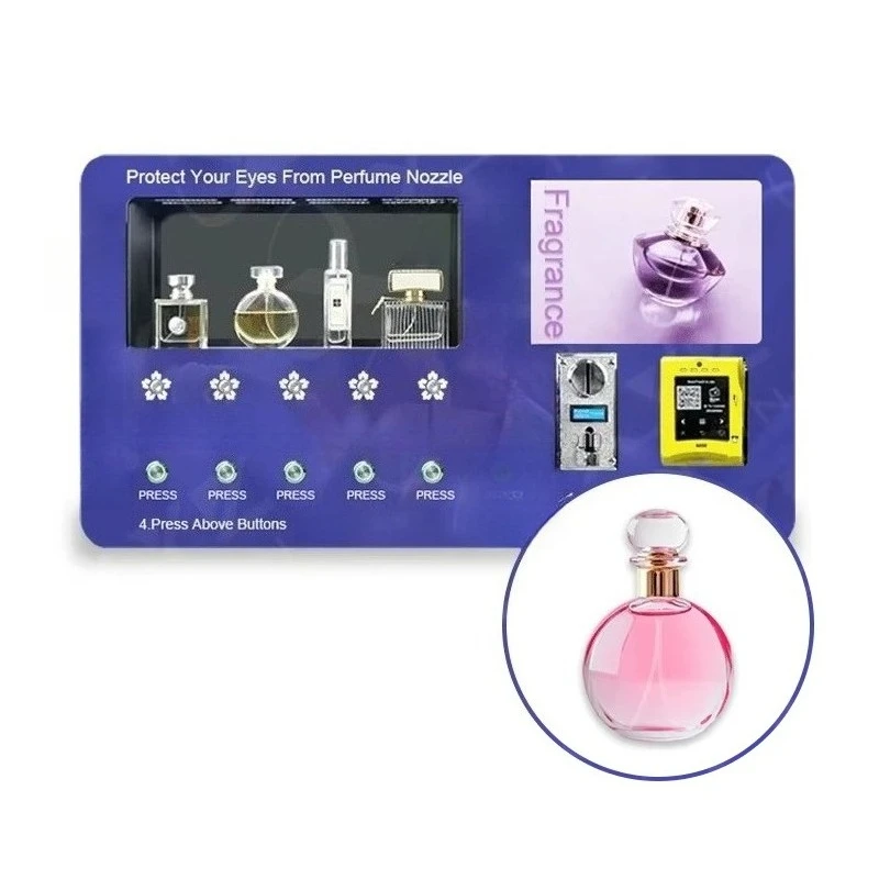 

Customized Wall Mounted Perfume Vending Machine Small Cologne Spraying Dispenser Space Saving Commercial Retail Hotel Use