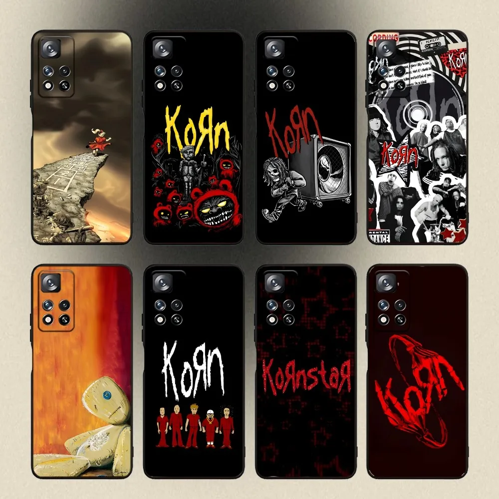 K-Korn Rock Band Phone Case For Samsung Galaxy A20,A21s,A22,A31,A32,A52,A53,A72,73,A80,A91 Soft Black Cover