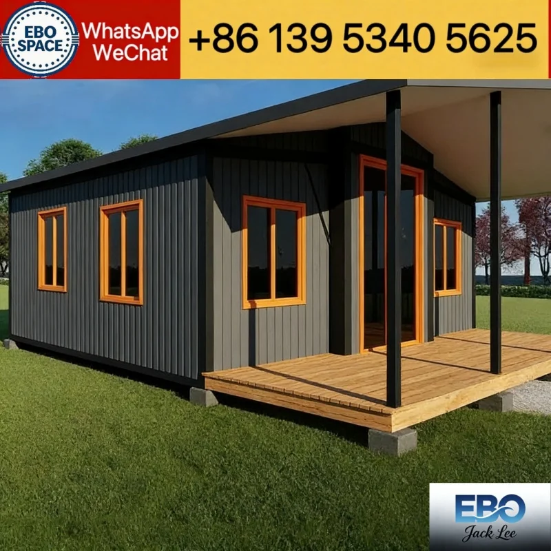 Modular Foldable Container Cabin 20ft 30ft 40ft Prefab Tiny House Waterproof Villa