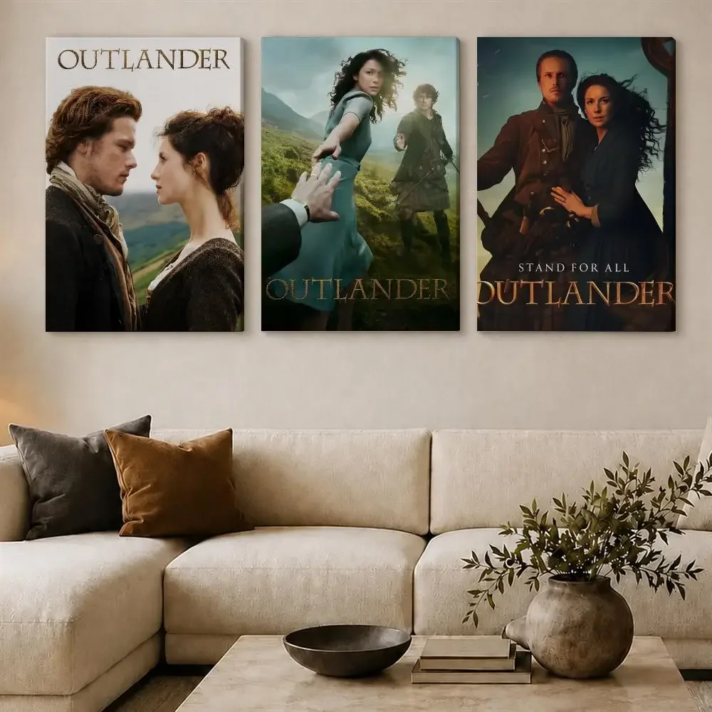 O-outlander Tv Series Painting Calligraphy Framed Canvas Wall Art Gallery Wrapped Ready To Hang Living Room Bedroom Home Decor
