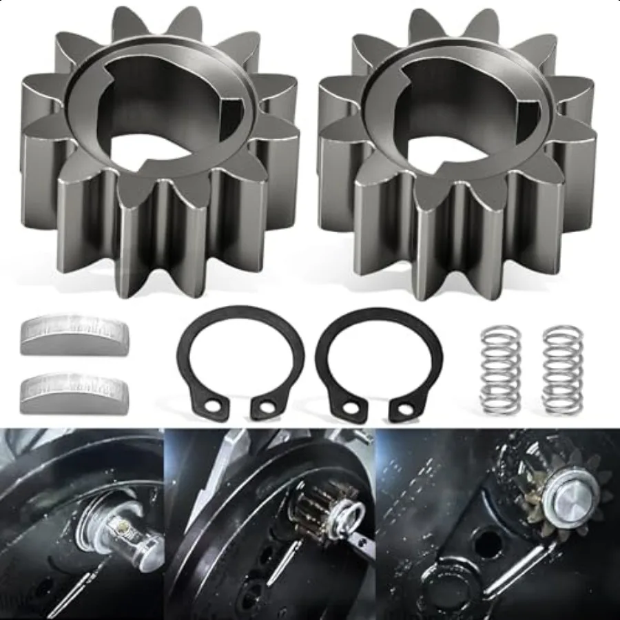 12 Teeth Drive Gear Kit for HD HRR216 HRS216 Lawn Mower Drive Gear Kit 12 Teeth Keys Springs Clips 42661VE2800 42672VE2800 Fits
