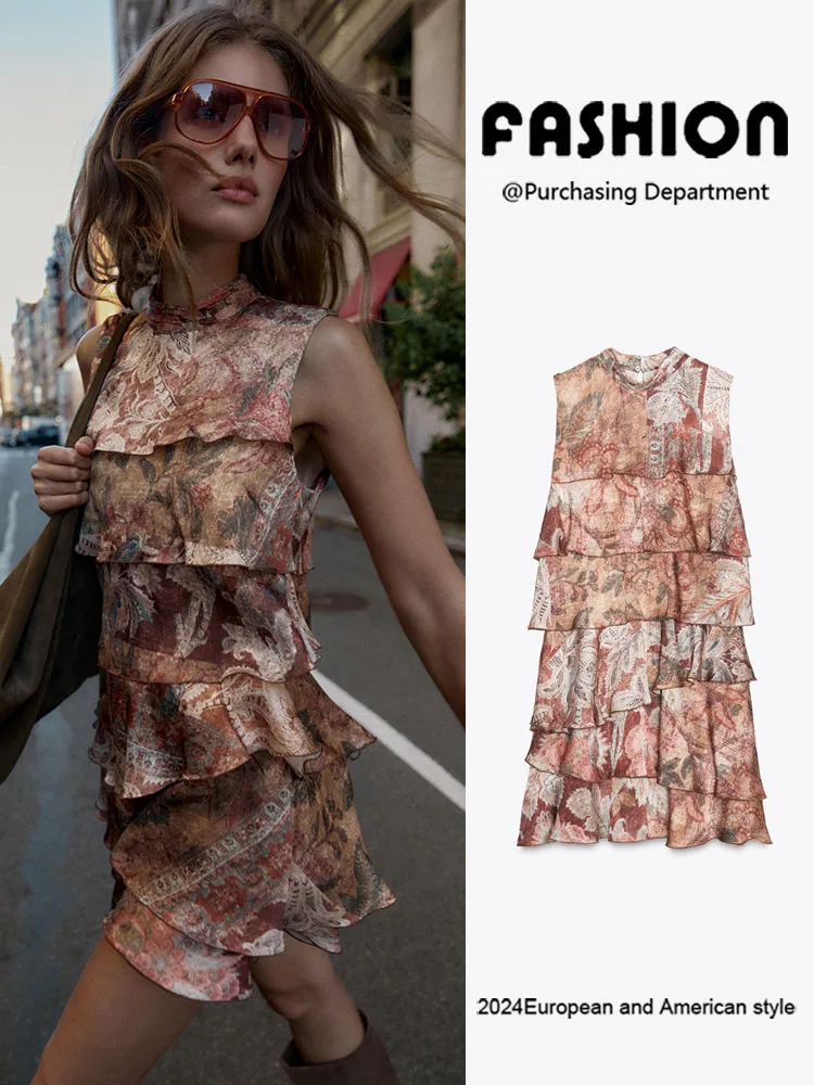 

Осень 2025: Новое женское платье Dr Elely Svel с цветочным принтом и многослойным декором, модный этнический сценический костюм Dr Faionable