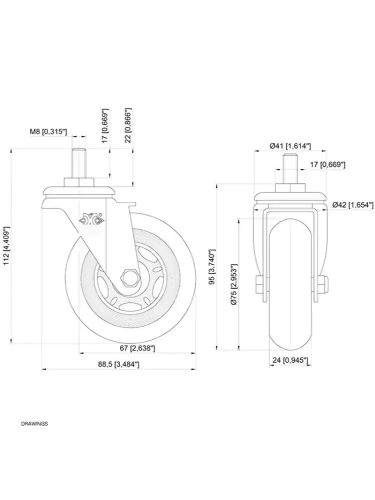 Imagem -04 - Screw Roller Ice Wheel Rodízio Mute Universal Eletroforese Equipamentos de Entretenimento Scooter m8 M10 Pcs por Lote pu