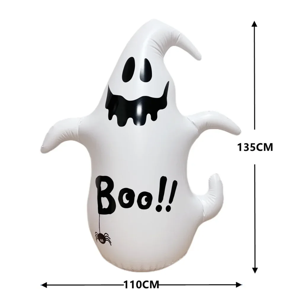 Nieuwe Pvc Opblaasbare Kerst Tumbler Ghost Santa Claus Halloween Speelgoed Rekwisieten Led Sneeuwpop Gas Model