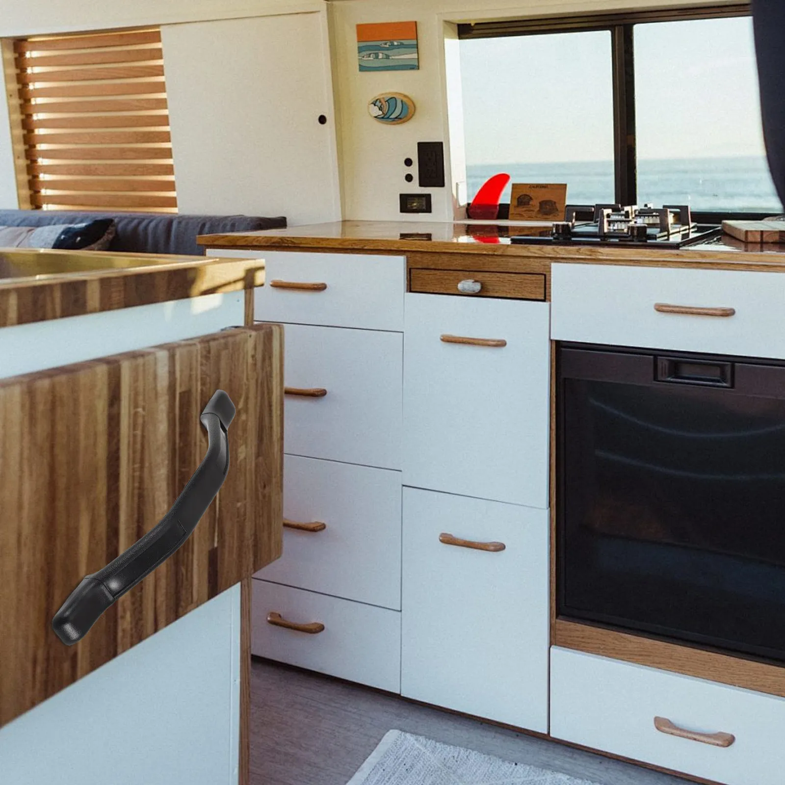 

Пластиковая ручка-поручень для входной двери автодома, прицепа, тягача, сверхпрочная, сменная, запчасти для автодомов