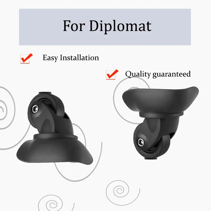 

For Diplomat A11 Double Ball Bearing Swivel Wheel - Luggage Changing 360° Ultra Smooth Movement (Universal)