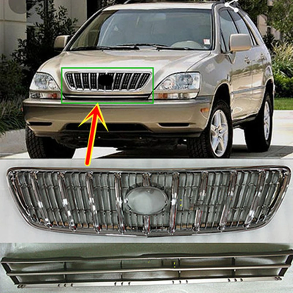 Car accessories Front Bumper Grill Mask Radiator Grille for Lexus RX300 MCU15 HARRIER 1998-2002 автомобильные товары