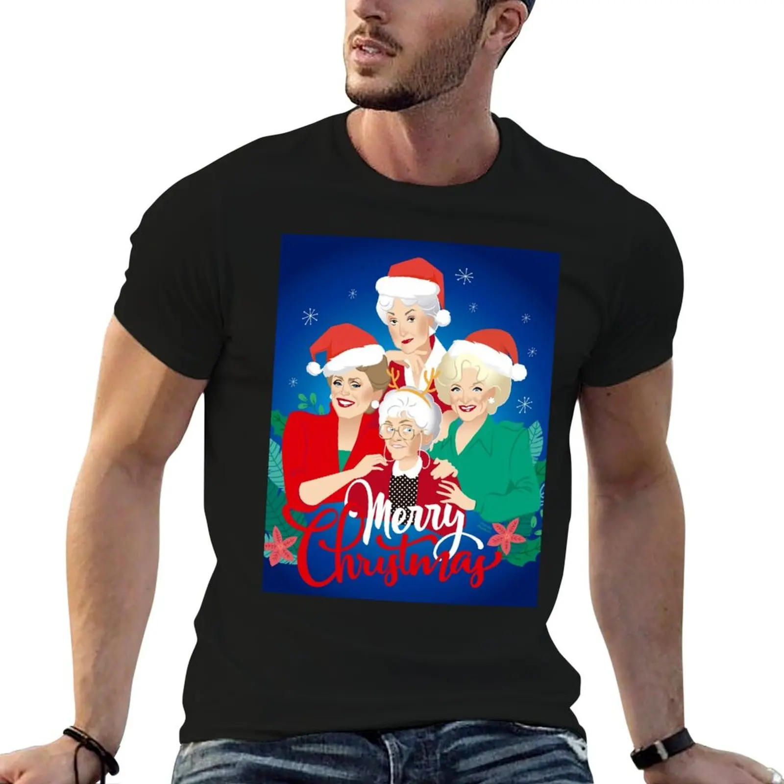 

Christmas girls! Greeting Card T-Shirt man graphic t shirt cotton t shirt man man t shirt summer T-Shirt
