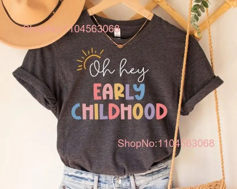 Early Childhood Educator T Shirt Daycare Teacher Provider s Education Toddler Elementary long or short sleeves