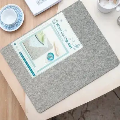 

Wool Ironing Mat Heat Resistant Lightweight Tabletop Pad For Quilting Sewing Ironing Board Protector Mesh Cover Insulation