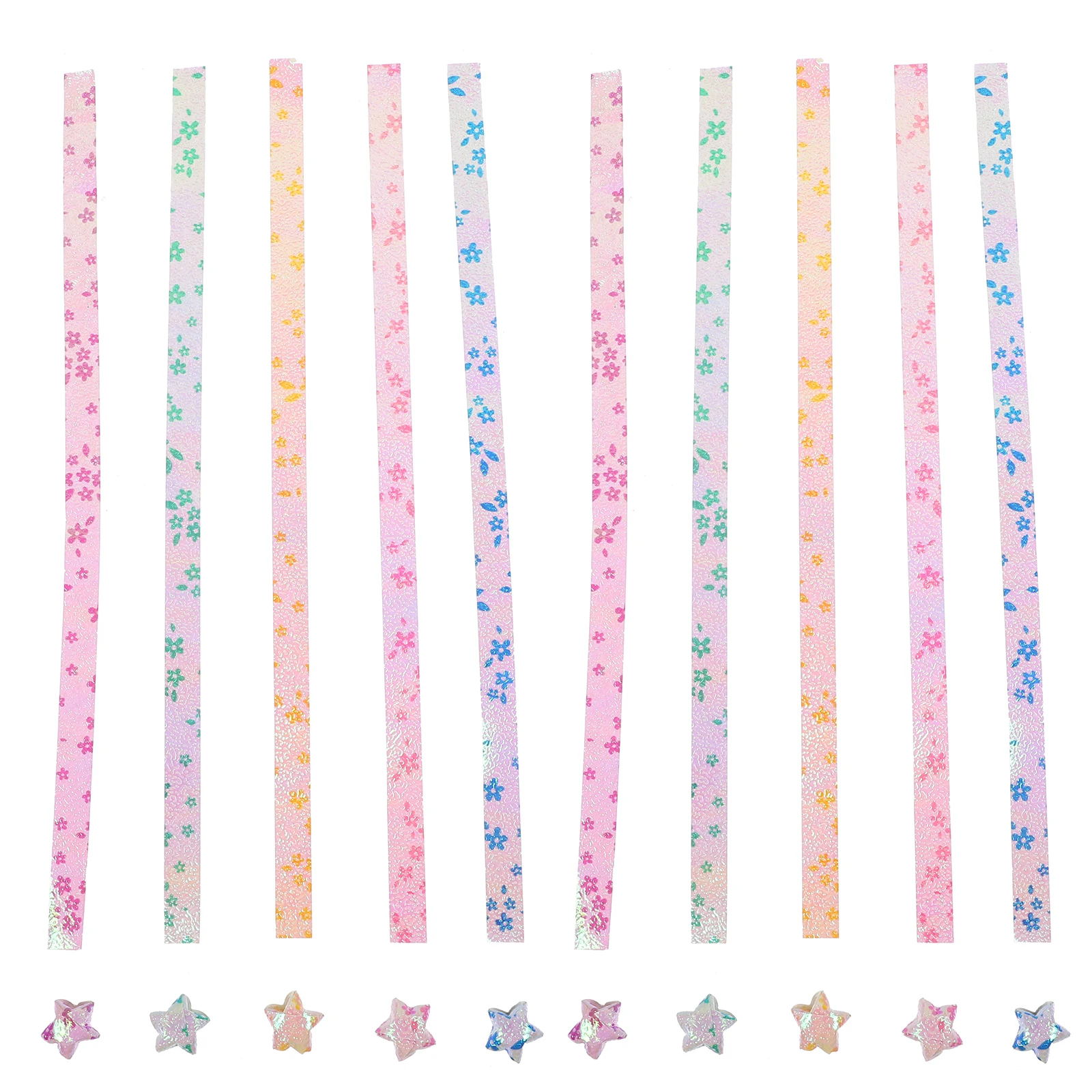

5 Bags Wishing Star Origami Craft Strips Decorative Festival Folding Stars Star Paper Strips Origami Paper Crafts