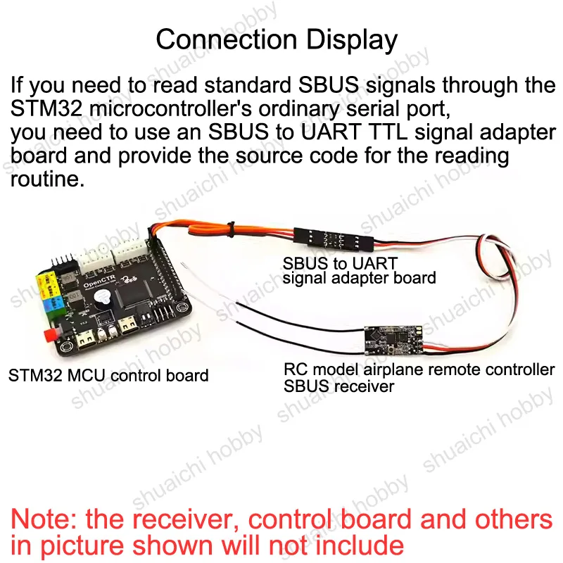 1Set Modello RC Aereo Telecomando Segnale SBUS a Porta Seriale UART Modulo di Conversione Segnale TTL Scheda Adattatore w Linee Dupont