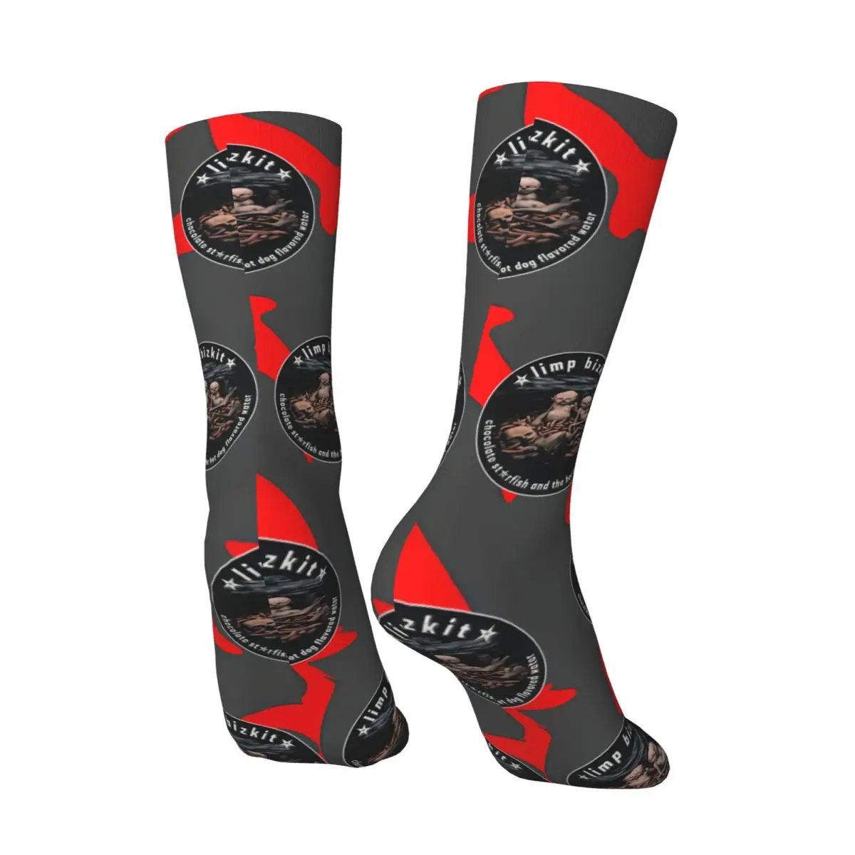 Crazy compression Limited Edition Sock for Men Vintage lap Bizkit Seamless Pattern Crew Sock Casual