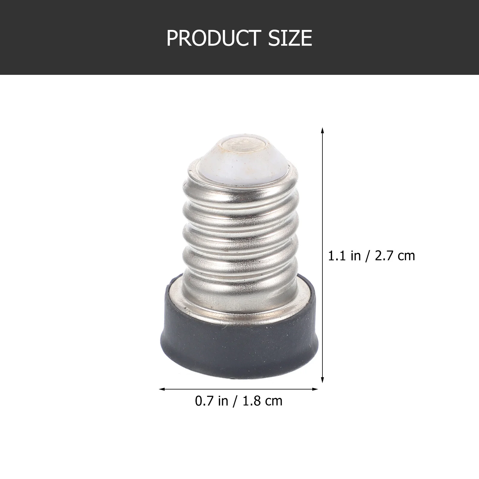Convertidor de casquillo de bombilla E14 a E12, adaptador de luz, Material de cobre duradero, seguro para iluminación de carport de taller de garaje, 10 Uds.