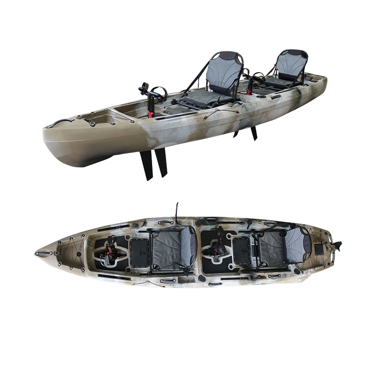 

2021 Hot-selling High-quality Double Person Sit on Top Fishing Sea Eagle Kayak With Pedal Drive