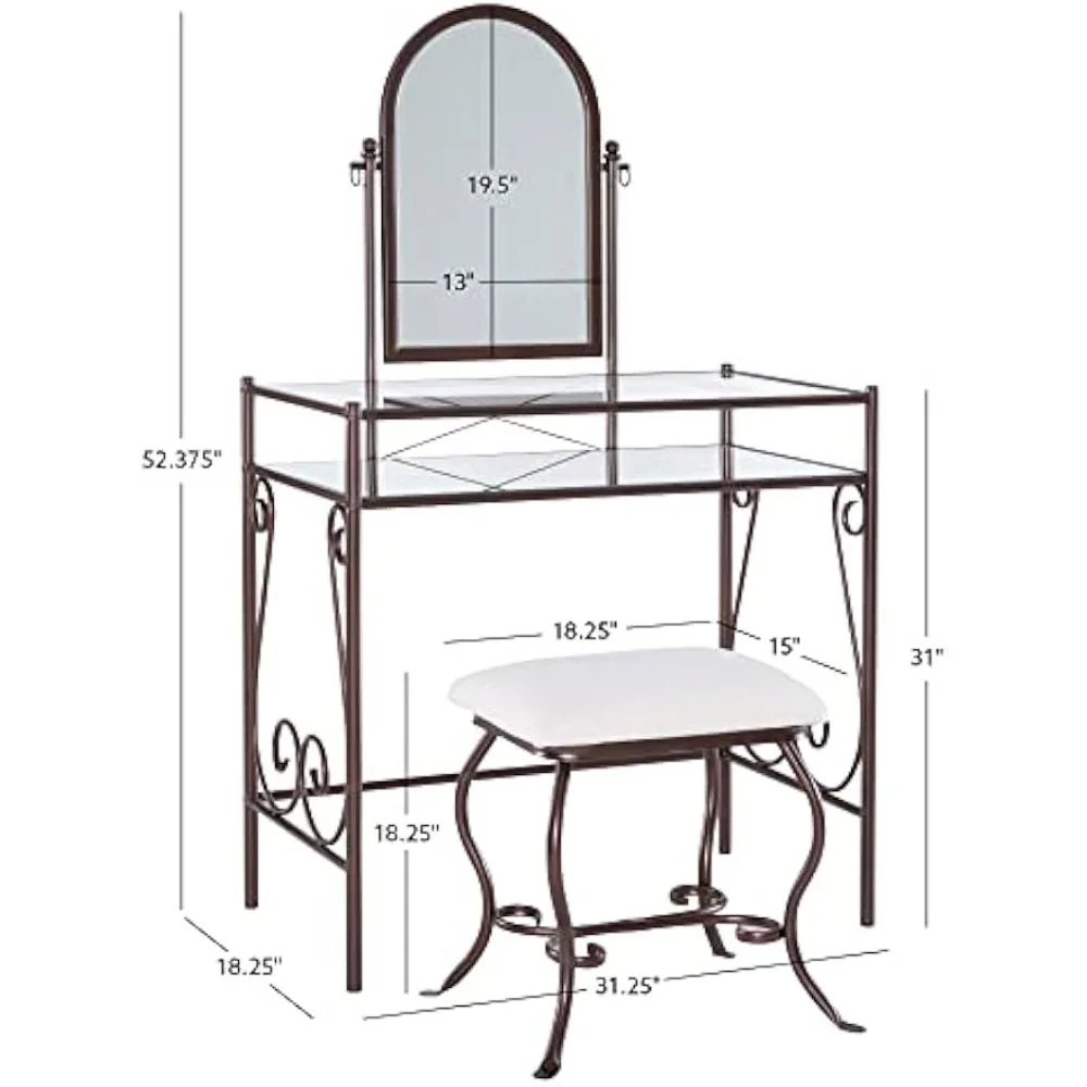 Set Meja Rias Logam (58950MTL-01-KD-U)