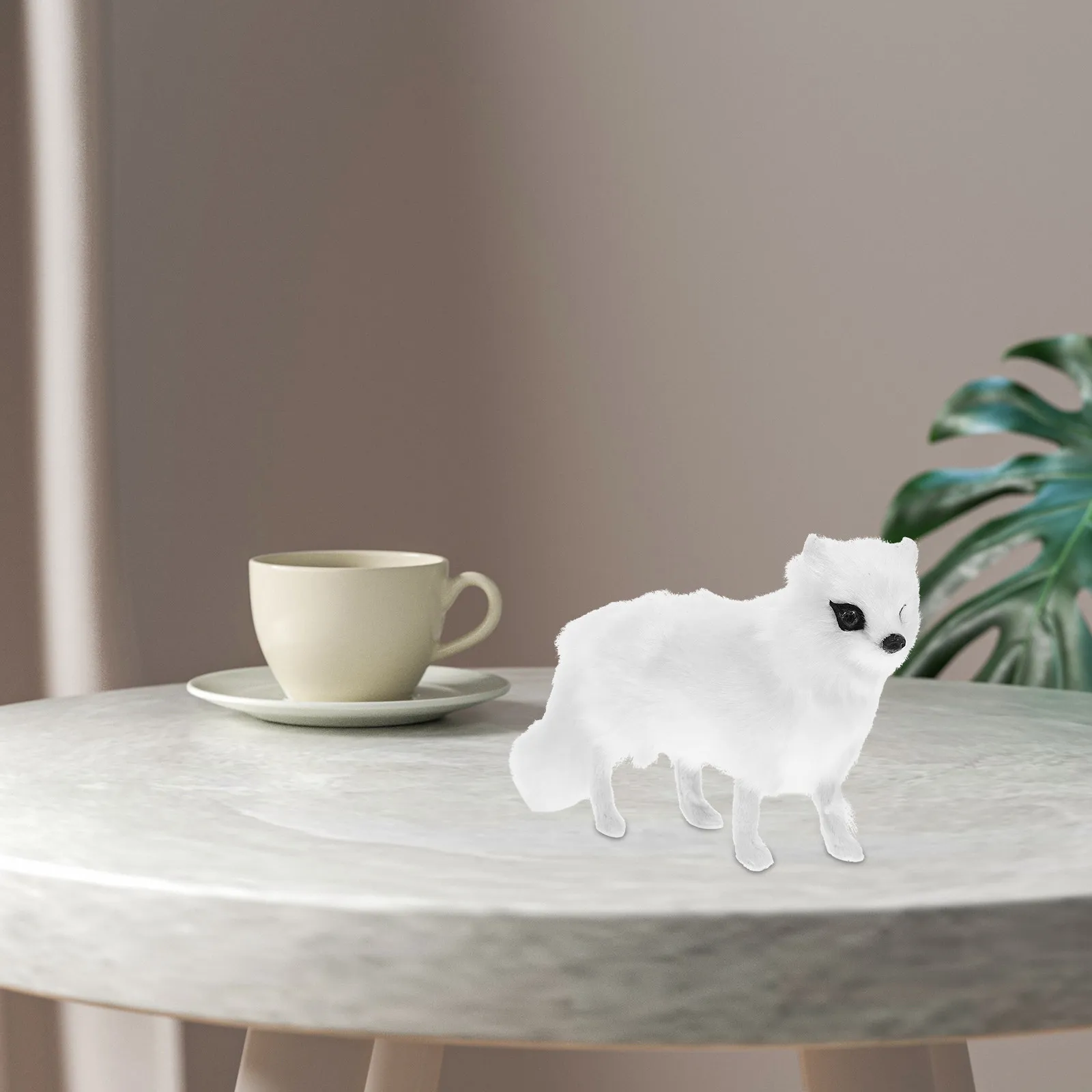 

Simulated Fox-Style Animal Shape Decorative Statue for Kids Room Home Decor Educational Supply Animal Ornament
