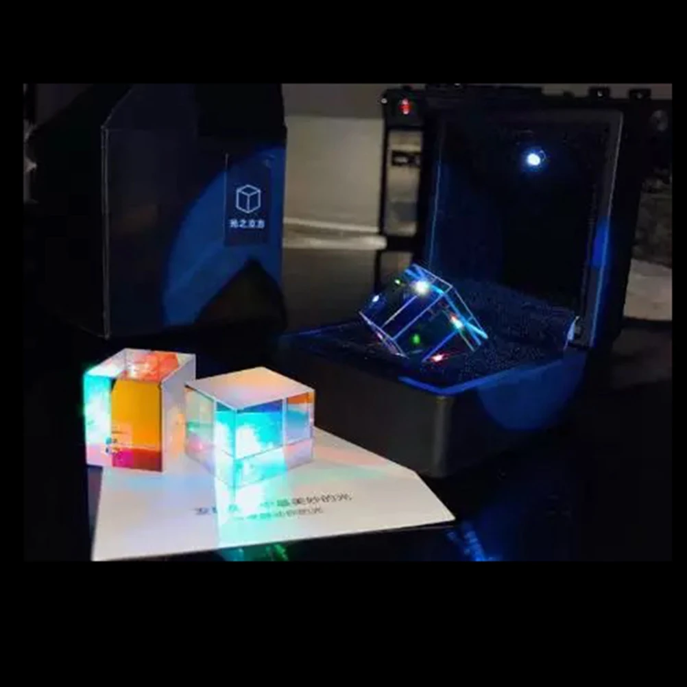 

Physics Learning Education Toys Spectrometer Prism for Kids Rgb Dispersion Cube Child