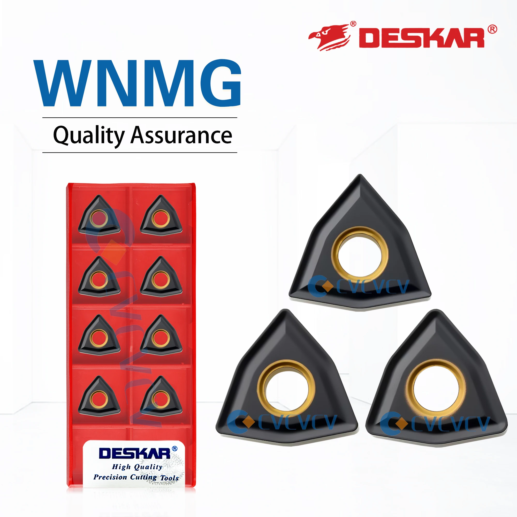 

DESKAR CNC lathe 100%Original Numerical Control WNMG080404 /080408/080412 LF3018 Triangle Blade Used For Processing Cast Ironss