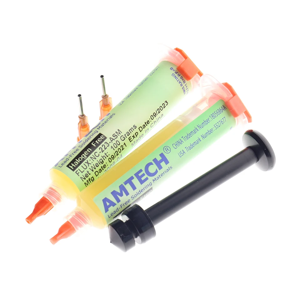 AMTECH NC-223-ASM 10cc BGA Flux PCB Flux Paste No-Clean Solder / SMD Soldering Paste Flux Grease