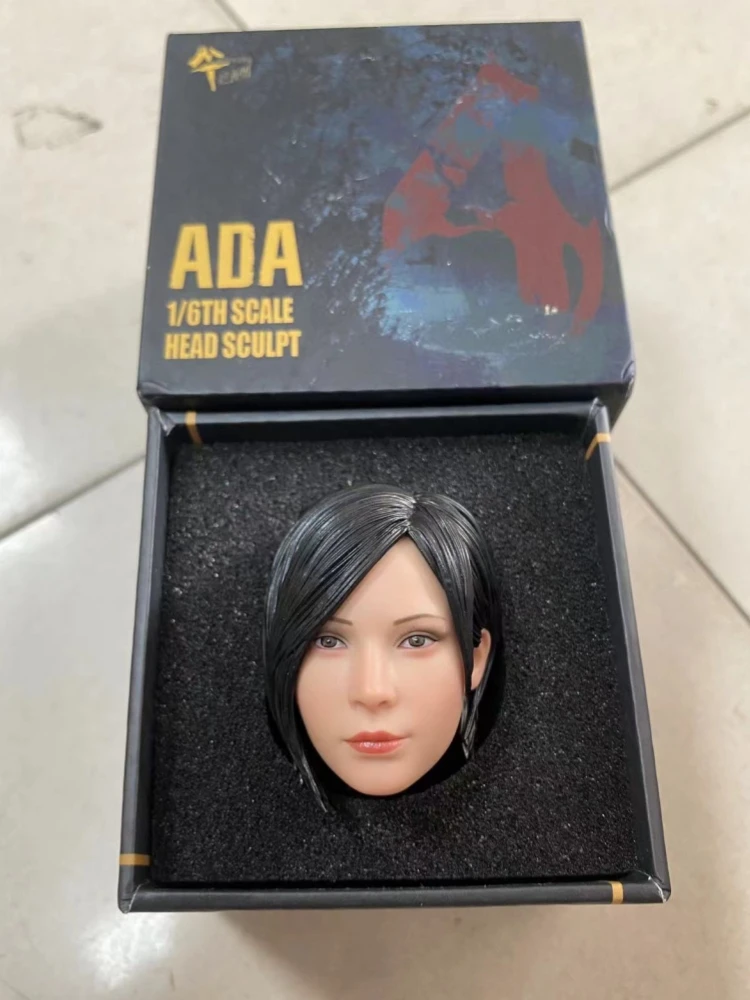 MTTOYS015 1/6 Collectible Ada Wong No-Movable Eyes Head Sculpture Carved Accessories Fit 12'' Female Solider Action Figure