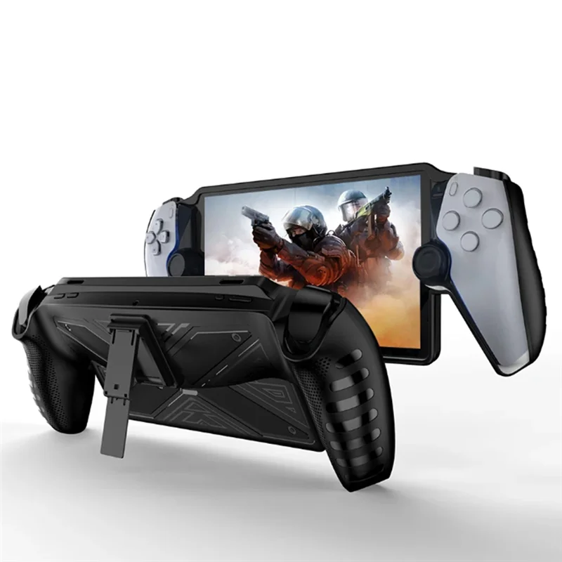 ABDE-For Playstation Portal Game Machine Tpu مع حامل حافظة واقية لآلة الألعاب