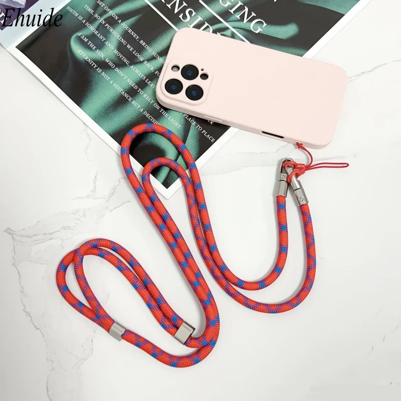 

Длина 160 см, ремешок для телефона, регулируемый съемный шейный шнур, ремешок через плечо, карабин, подвеска, ключ для карты для iPhone 17 Pro Max 16