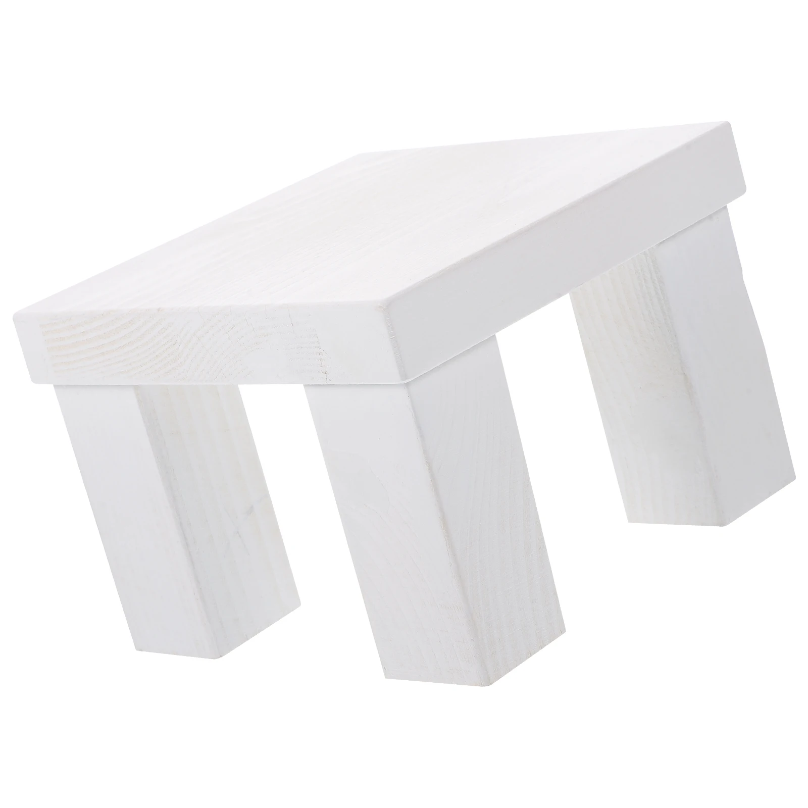 

Mini Wooden Bench Riser Newborn Photography Props Kids Stool Small St Square Decorative Natural Wood Craftsmanship Portable
