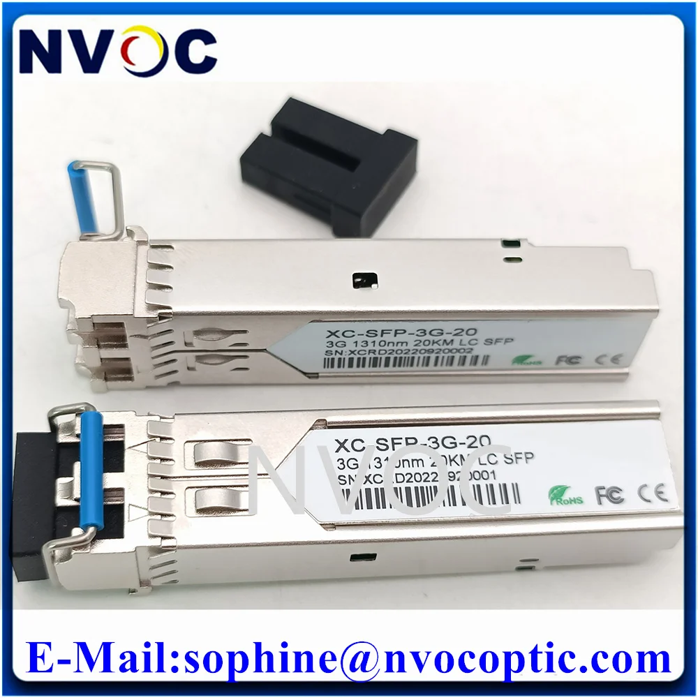 Imagem -05 - Vídeo Sfp Transceptor Ótico 3g Smf Sdi ao Conversor de Fibra Pluggable Quente lc Duplex Mais 3.3v 1310nmdfb-ld10km 20km Alcance 3gbps