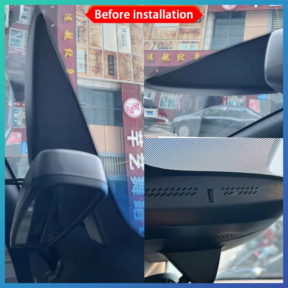 ZJCGO for Ford Everest Endeavour Explorer U502 U375 Wil 4K Wifi DVR IMX335 Video Recorder Dash Cam Front Rear Camera Plug & Play