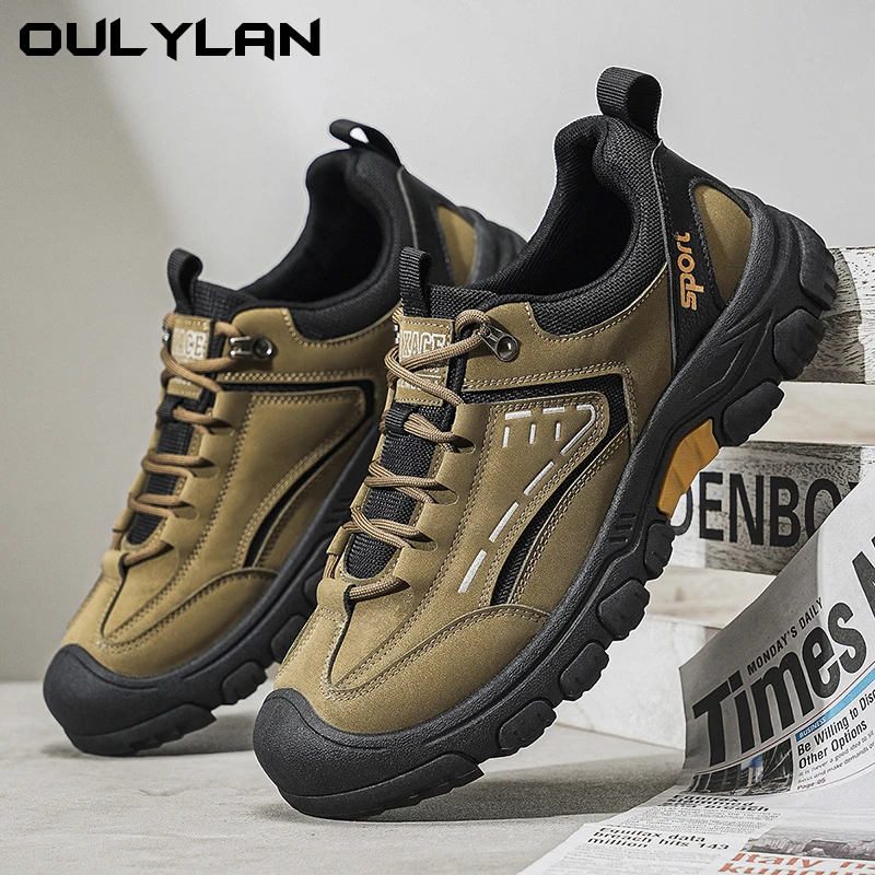 

Mountaineering Outdoor Casual Sport Shoes Men Comfortable Breathable Anti Slip Abrasion Resistant Thick Sole Lightweight Sneaker
