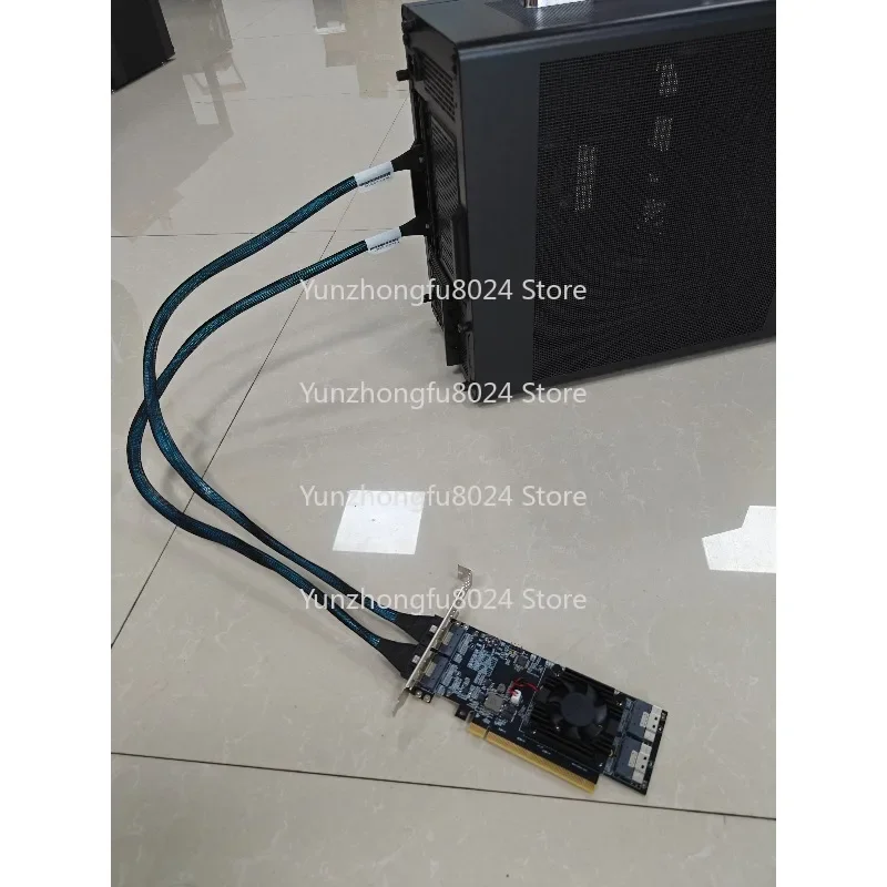 

V100 Dual Card Water-cooled Graphics Card Dock, External Graphics Card 64G Video Memory