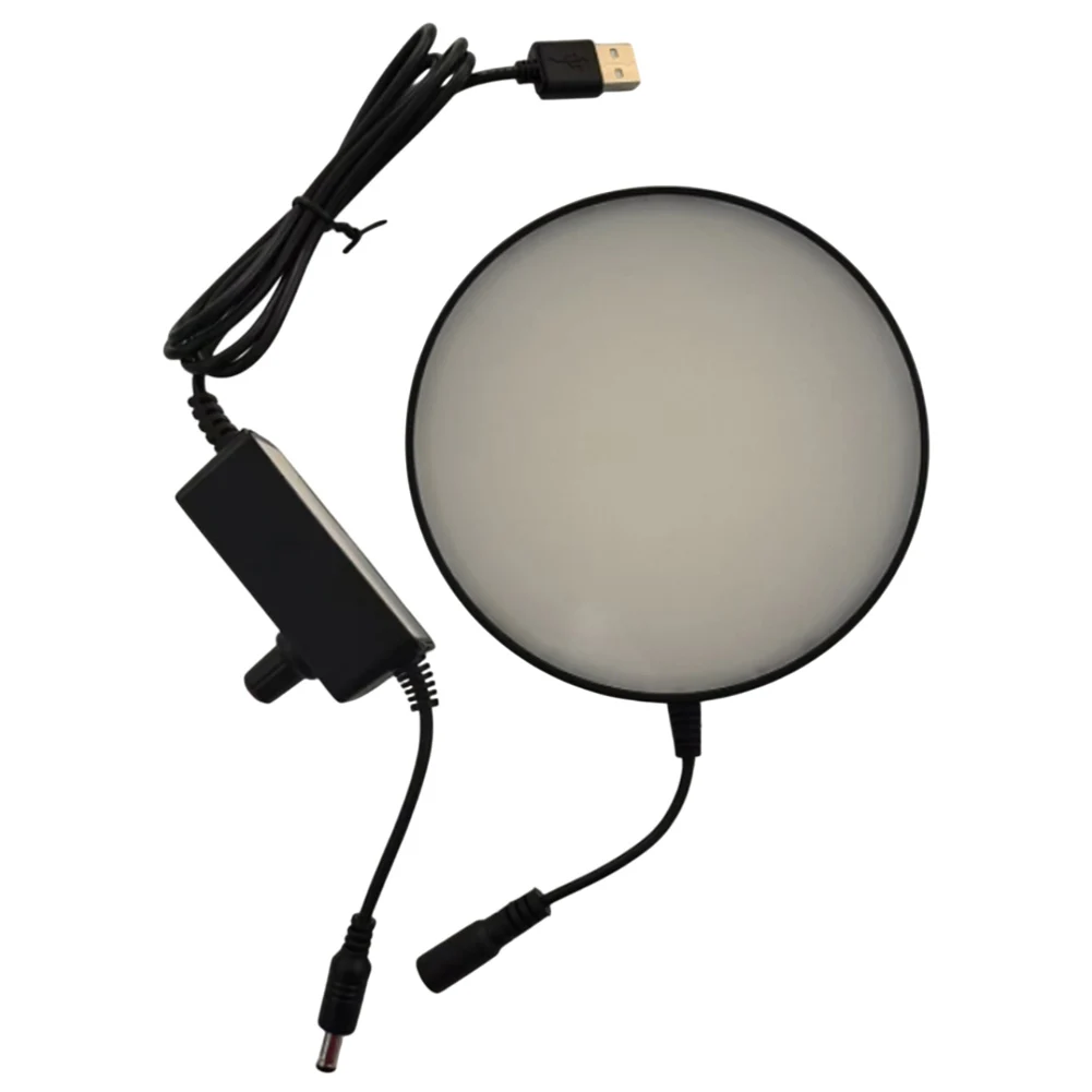 Adjustable LED For Ring Bottom Light For Source 0-100 Brightness ABS Material For Microscope Laboratory Inspection Illumination
