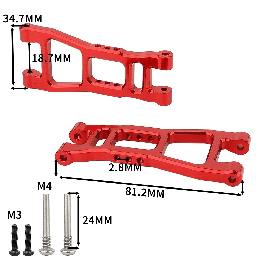 Metal Rear Lower Suspension Arm 41g For UDIRC UD1201 UD1202S PRO RC Car Upgrade Parts Rear Lower Control Arm Replacement