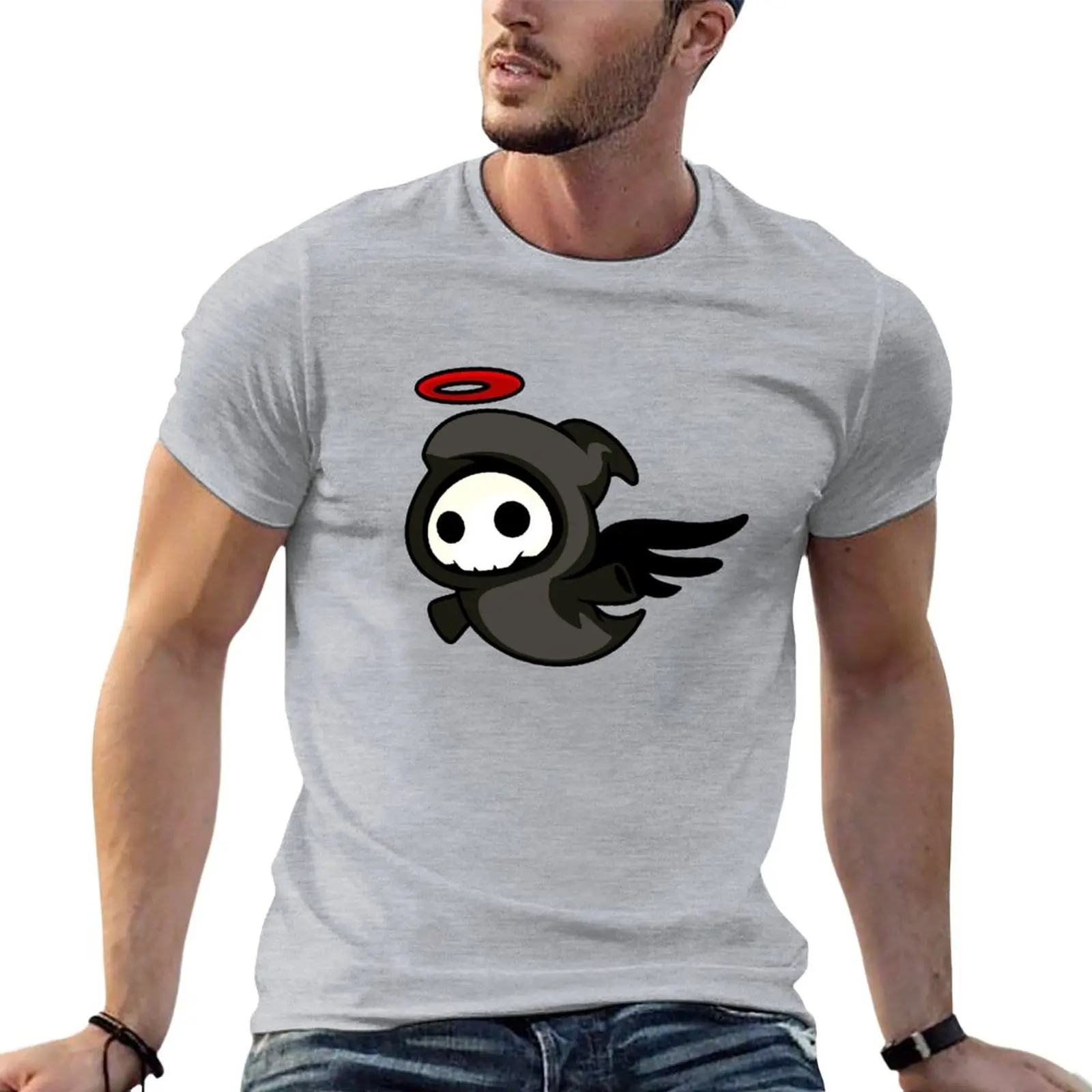 

Guardian Angel Grim Reaper Cartoon T-Shirt boys t shirts Oversized t-shirt men clothings