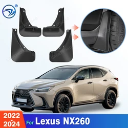For Lexus NX260 2022 2023 2024 Fender Mudflaps Splash Guards Mudguards Mud Flaps Car Accessories