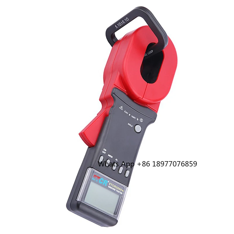 

ETCR2000+ Clamp Ground Earth Resistance Tester Meter Digital Clamp Meter