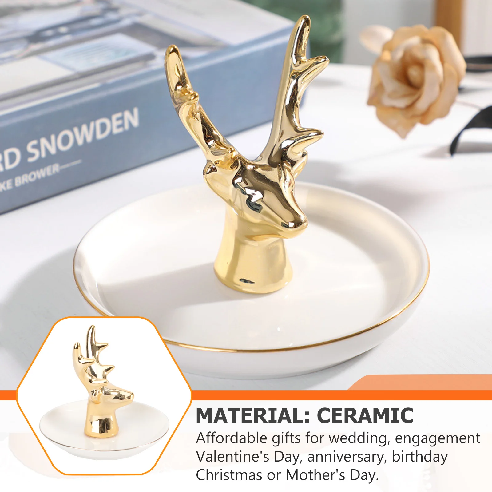 

Ceramics Plate Home Storage Creative Handicraft Jewelry Tray Holder Decorative Ornament