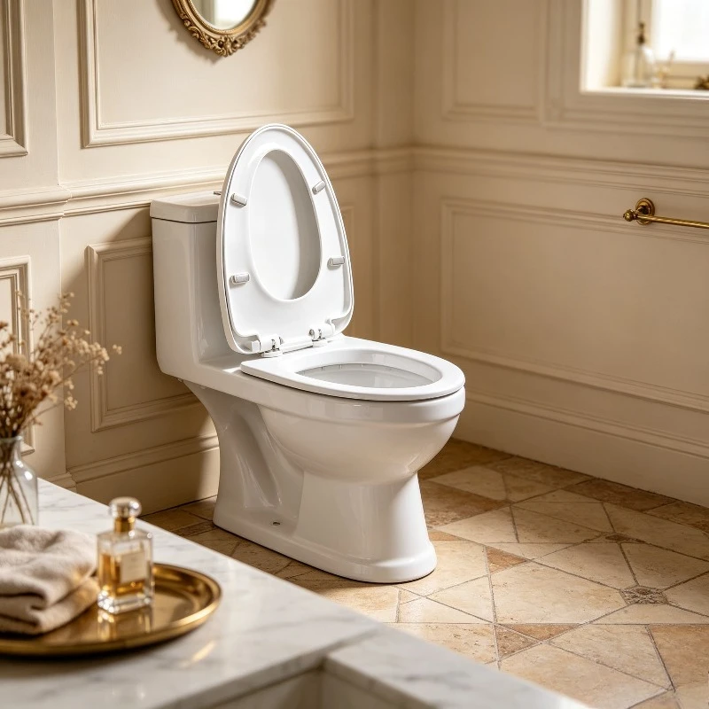 Universal Toilet Seat Cover Lid Replacement Heavy Duty Soft Close UV Clamp Quick Release Fits Old Style Bowl Easy Install