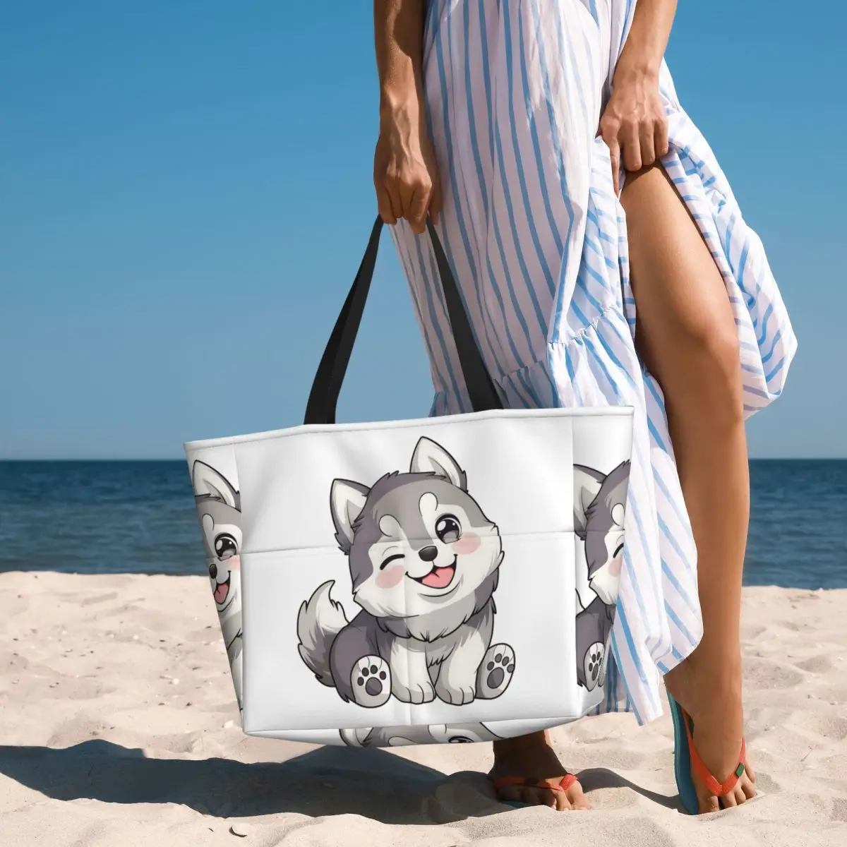 لطيف غمزة Kawaii أجش حقيبة حمل على الشاطئ حقيبة رياضة رياضة اليوغا واق من المطر كبير حمل حقيبة المرأة حقيبة سفر حقيبة اللياقة البدنية