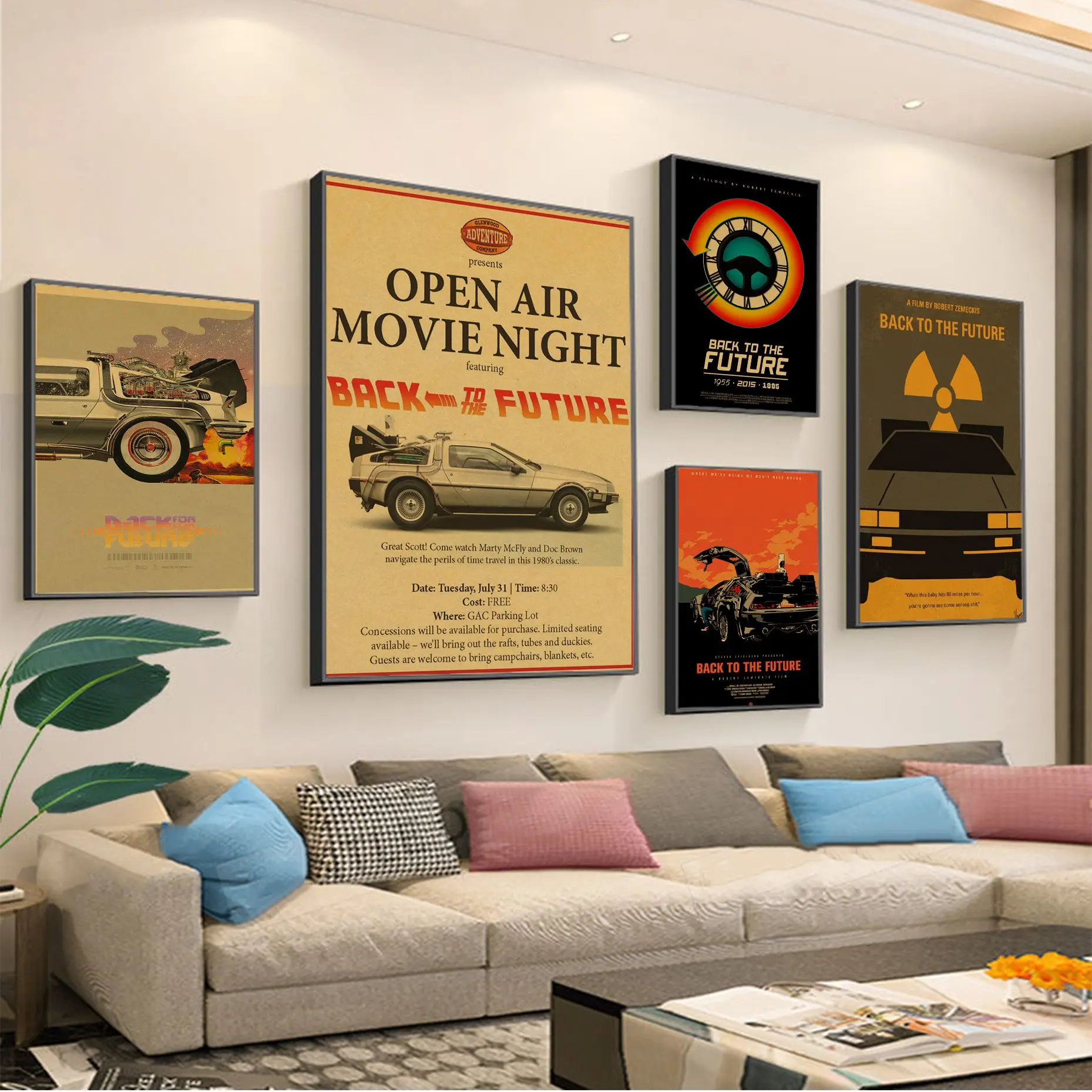 Classic Movie Vintage Posters Back To The Future Retro Kraft Paper Sticker DIY Room Bar Cafe Decor Gift Print Art Wall Paintings