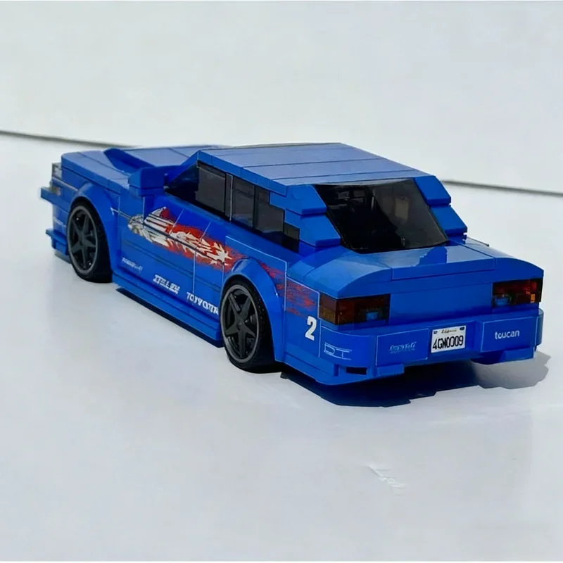 280pcs MOC Fast Furious Vince S Nissan Maxima City Champions Super Car Model Building Blocks Architecture Festival Gifts Toy view 5