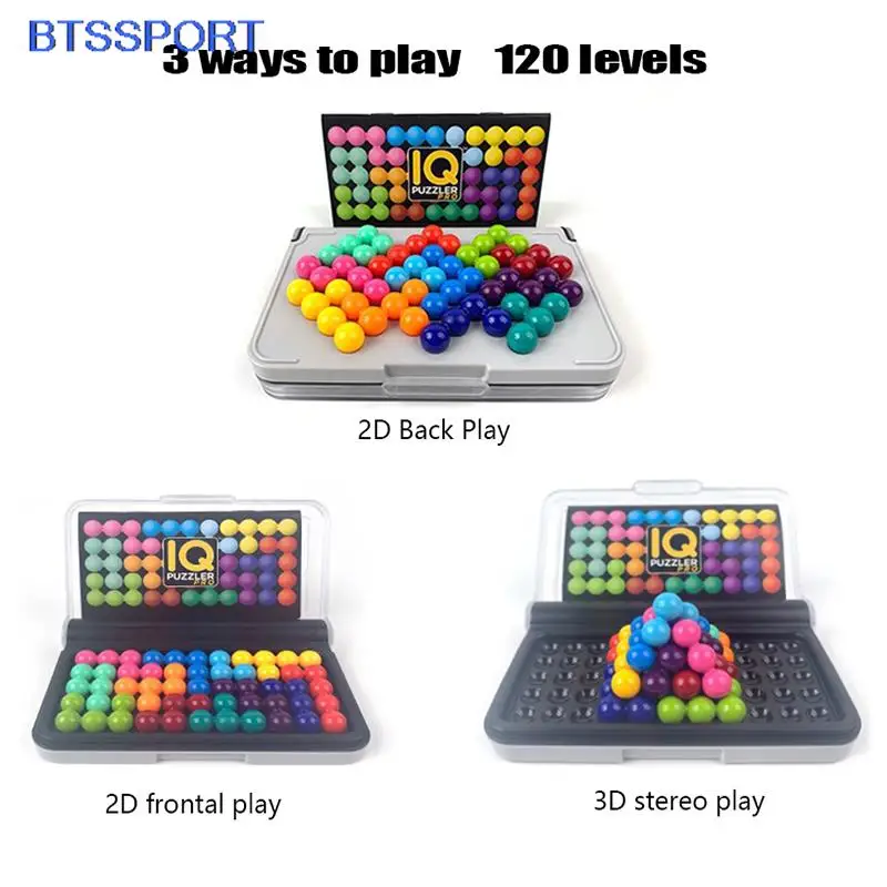 1Box Intelligence Magic Beads Travel Game Puzzle For Kids Adults A Cognitive Skill-Building Brain Game Kids Montessori Toys