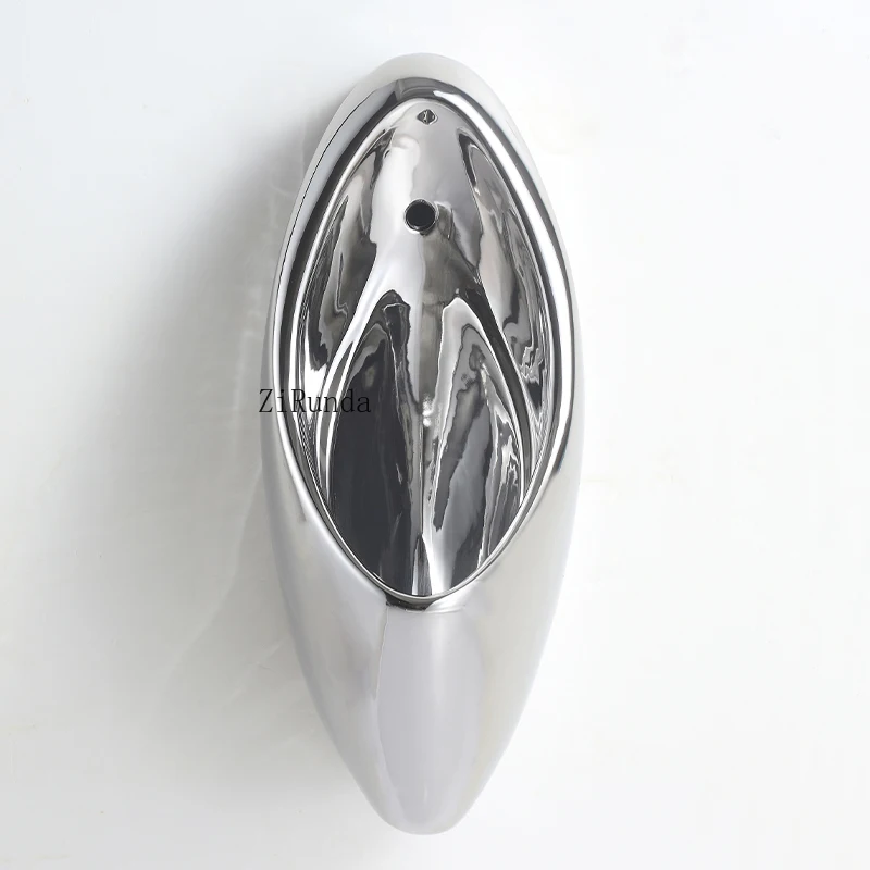 مبولة فضية مثبتة على الحائط KTV فندق مستشعر تلقائي لون مبولة مزيل العرق مضغوط يدويًا #5