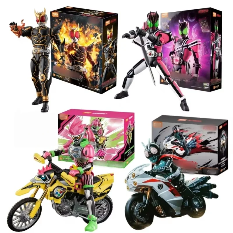 Original BLOKEES Kamen Rider Ex-Aid Classic Combo S01 Articulated Action Figure Assemble Model Collectible Desktop Decor Gift