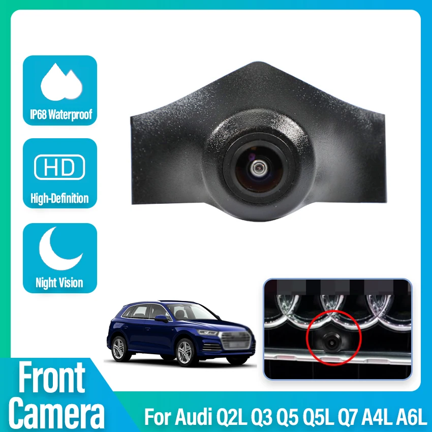 

HD CCD Car Front View Parking Night Vision High Quality Positive Waterproof Logo Camera For Audi Q2L Q3 Q5 Q5L Q7 A4L A6L